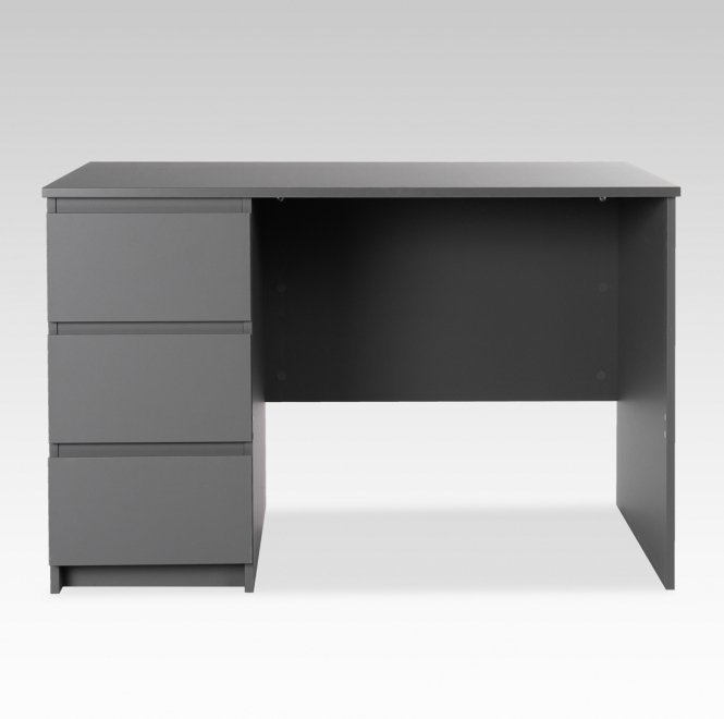 Письменный стол Кастор 151х65 3 ящика серый
