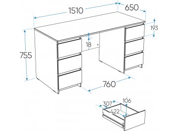 Письменный стол Кастор