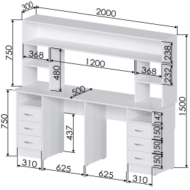 Письменный стол Хит-54