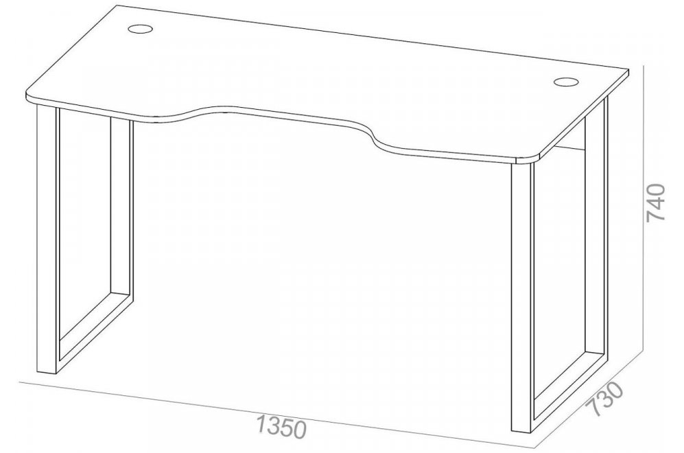 Письменный стол КСТ-19 бетон