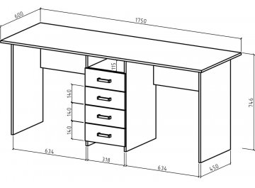 Письменный стол Лайт-11