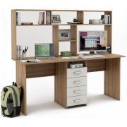 дуб сонома / белый