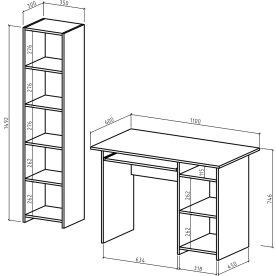 Письменный стол Лайт 3К