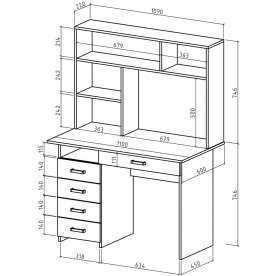 Письменный стол Лайт-4Я
