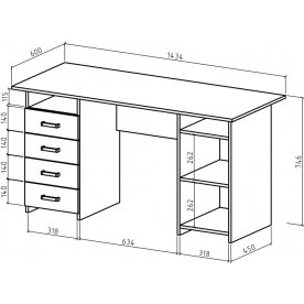 Письменный стол Лайт-8