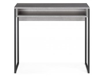 Компьютерный стол Лео Лофт бетон / черный матовый