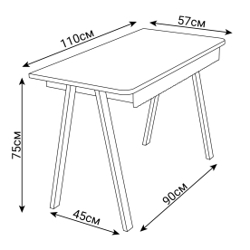Письменный стол Нобель М