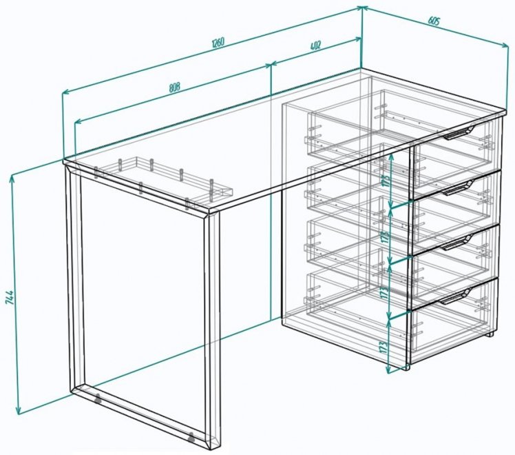 Письменный стол МегаKraft 28 левый белый / дуб винтаж медовый