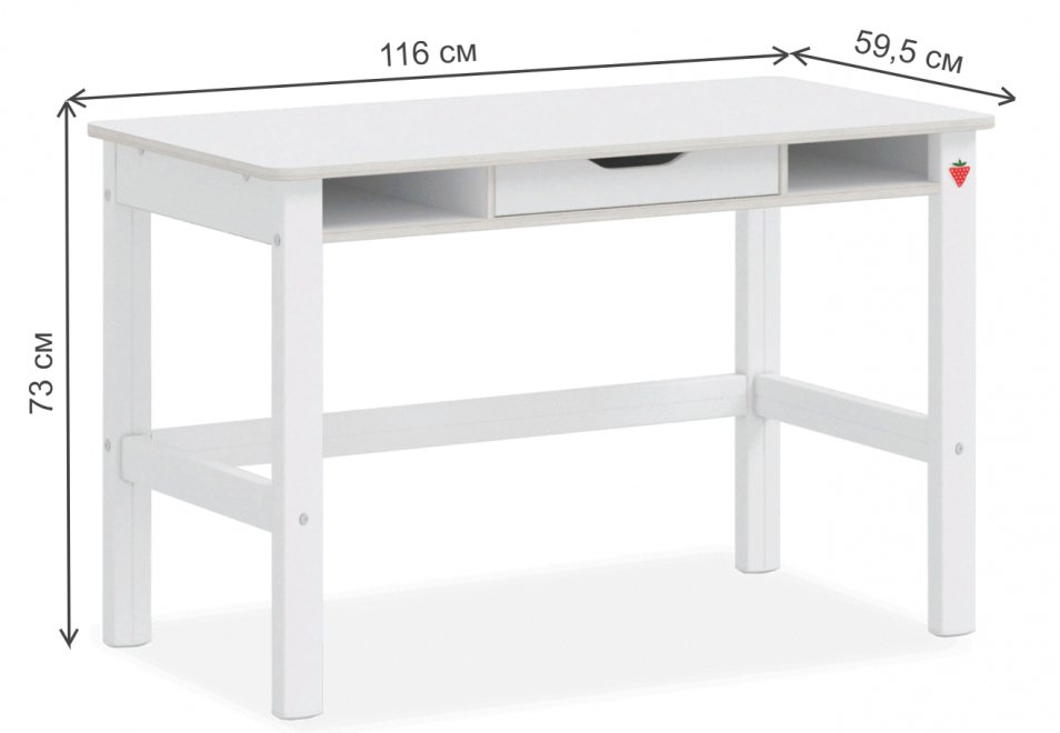 Письменный стол Montes White белый