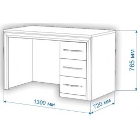 Письменный стол Нобиле СтЯ130+НСт130Д ККо