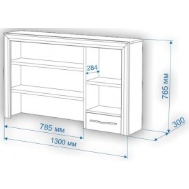 Письменный стол Нобиле СтЯ130+НСт130Я НН