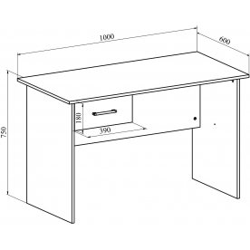 Письменный стол ОФ-111К + ОФ-26