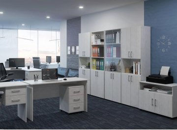 Письменный стол ОФ-113K+ОФ-22 с тумбой