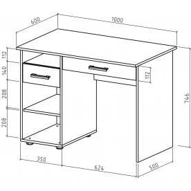 Письменный стол Остин-2Я