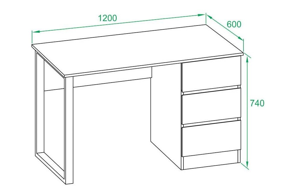 Письменный стол СПм-205 бетон