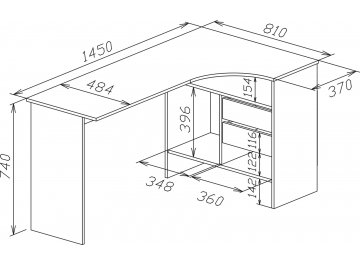 Письменный стол СПм-25