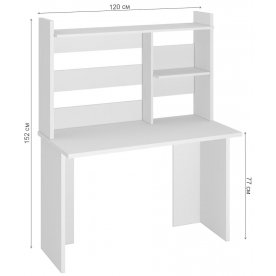 Письменный стол СКЛ-Прям120(без тумбы)+НКЛ-120 ВК