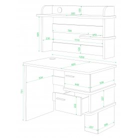 Письменный стол Юранта-15 К