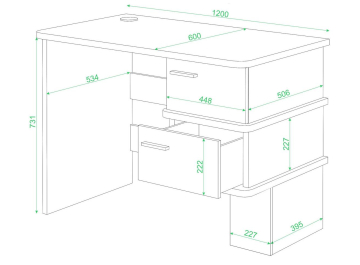 Письменный стол Юранта-15 C