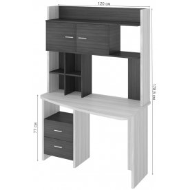 Письменный стол СКЛ-Крл120+НКЛХ -120 БЕ ПРАВ