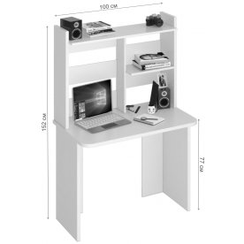 Письменный стол СКЛ-Прям100Р(без тумбы)+НКЛ-100 КШ