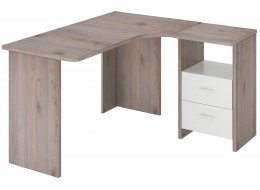 Письменный стол Беланта-Угл 130 НБЕ правый нельсон / белый