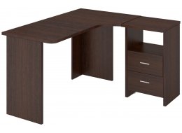 Письменный стол Беланта-Угл 130 В правый венге