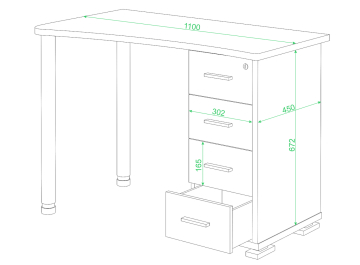 Письменный стол СКМ-50