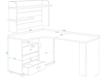 Письменный стол Жаспера-145