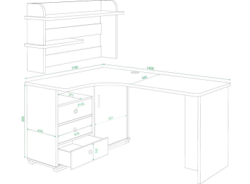 Письменный стол Жаспера-145