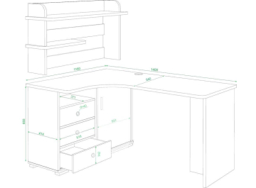 Письменный стол Жаспера-145