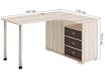 Письменный стол СР-145СМ КВК-ПРАВ правый