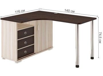 Письменный стол СР-145СМ КВВ-ЛЕВ левый