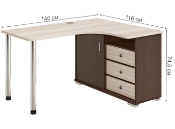 Письменный стол СР-145СМ ВКК-ПРАВ правый