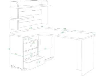 Письменный стол Жаспера-165