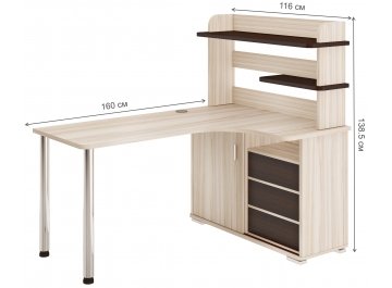 Письменный стол СР-165М КВК-ПРАВ правый
