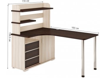 Письменный стол СР-165М КВВ-ЛЕВ левый