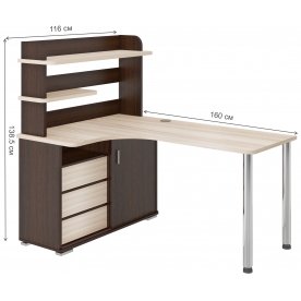 Письменный стол СР-165М ВКК-ЛЕВ левый