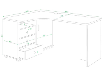 Письменный стол СР-165С