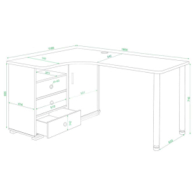 Письменный стол СР-165СМ
