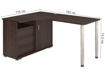 Письменный стол СР-165СМ В-ЛЕВ левый