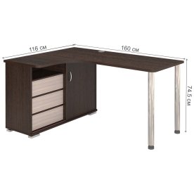 Письменный стол СР-165СМ ВКВ-ЛЕВ левый