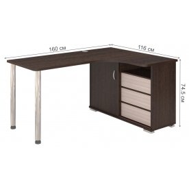 Письменный стол СР-165СМ ВКВ-ПРАВ правый