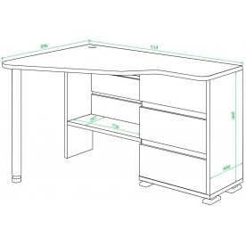 Письменный стол СР-322С БЕ-ПРАВ