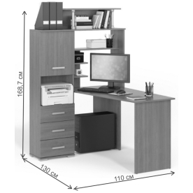 Письменный стол Вента-8 левый
