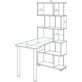 Письменный стол Валевро-5СТ-2 БЕ