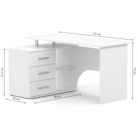 Письменный стол КСТ-09 левый