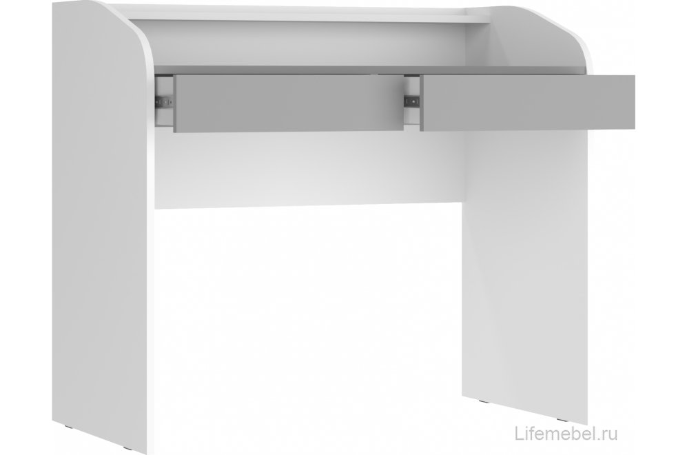 Письменный стол Умка белый / серый камень