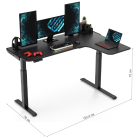 Компьютерный стол ERK-EGD-L60R-B-US