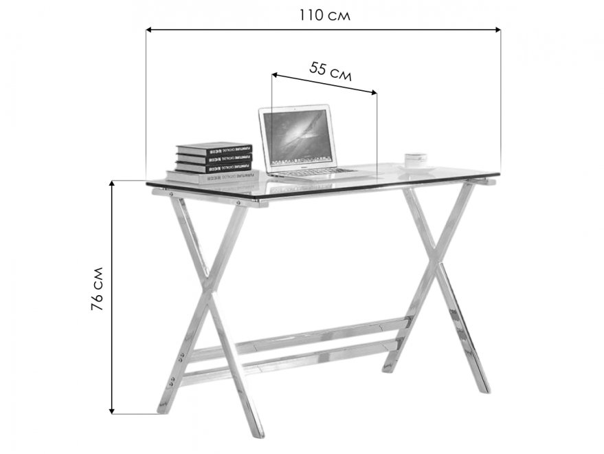 Стол Anhelio прозрачный